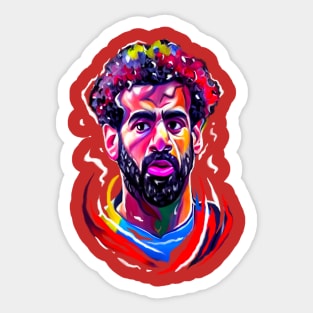 Mo Salah popart Caricature Sticker